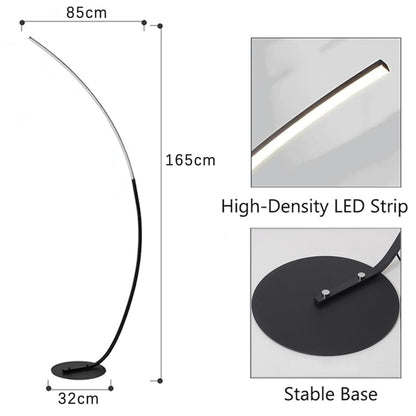 Genérico Arco Lámpara De Pie Regulable Moderno Lámpara De Pie Vertical para Exterior Interior Lámpara De Pie Curva con Control Remoto Accesorios De Iluminación para El Hogar,B